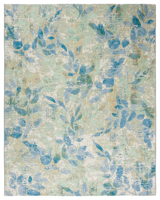 Safavieh Barbados Collection Indoor-Outdoor BAR594 Rug, Blue/Ivory, 8'x10'5"