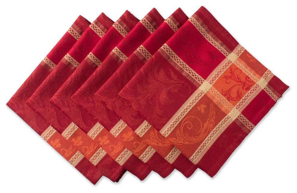 DII Harvest Wheat Jacquard Napkin, Set of 6