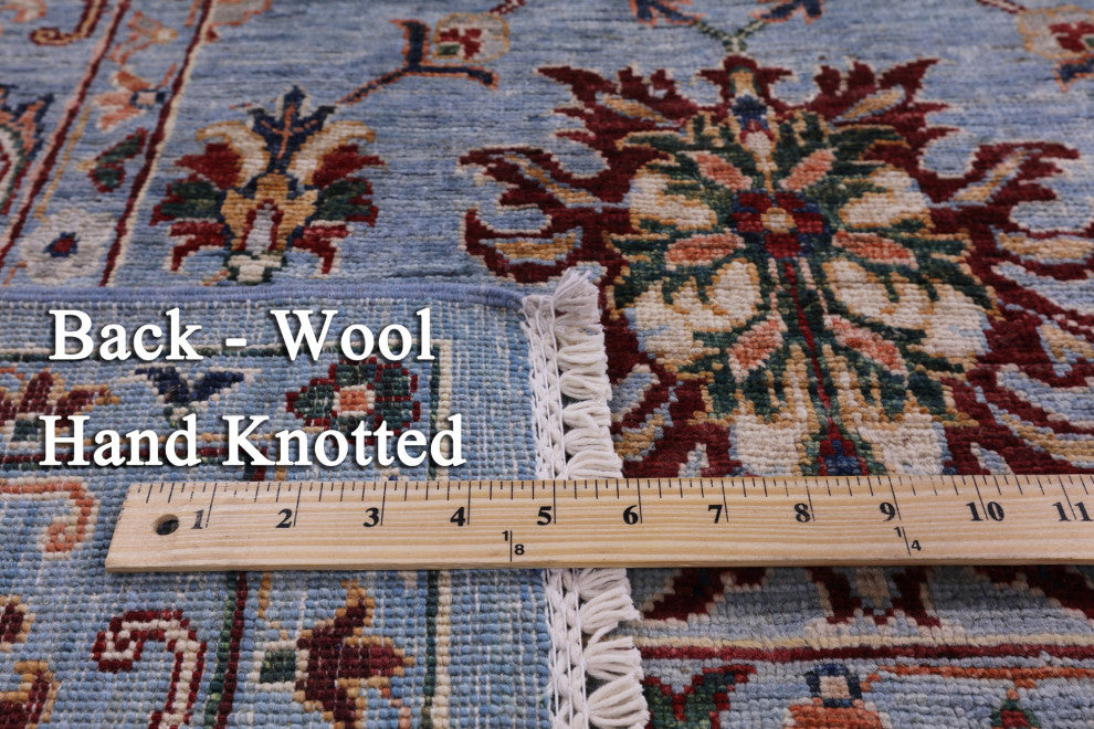 6' 10" X 10' 0" Hand-Knotted Persian Tabriz Wool Rug Q11316