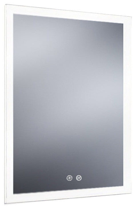 Luminous Dimmable LED Mirror with Defogger, 24"x36"