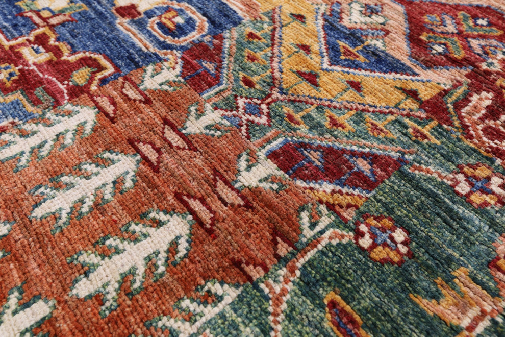 Super Kazak Handmade Wool Rug 2' 9" X 4' 2" Q11252