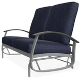 Belle Isle Cushion Deep Seating 2-Seat Glider, Indigo/Graphite