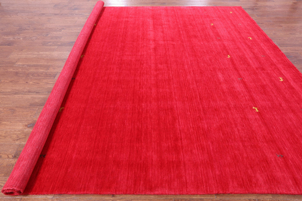 10' Square Persian Gabbeh Handmade Wool Rug - Q15030