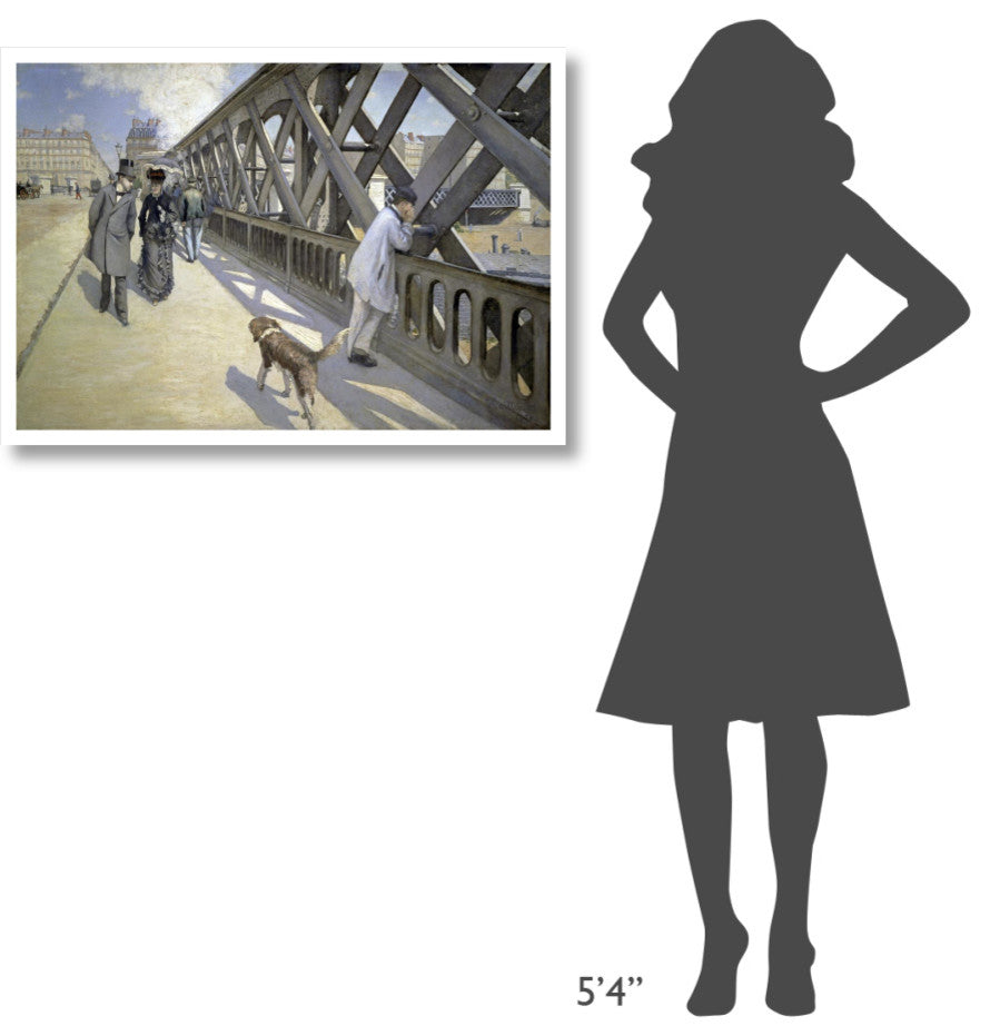"The Bridge of Europe" Digital Paper Print by Gustave Caillebotte, 38"x27"
