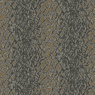 Modern Animal Textured Wallpaper, Snake, Black Gold Gray, 1 Roll