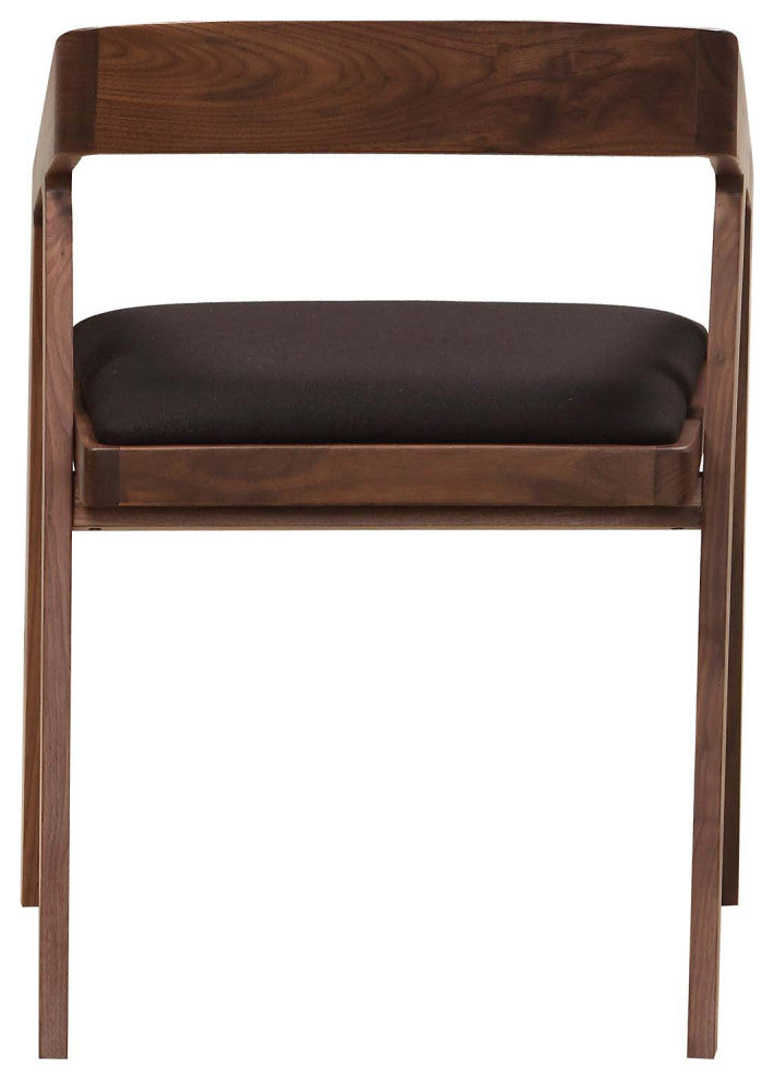 Mid - Century Modern Padma Arm Chair Black - Brown