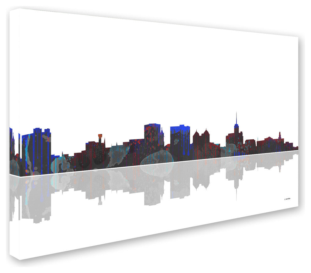 'Buffalo, New York Skyline' Canvas Art by Marlene Watson