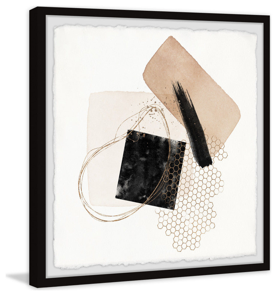 "Bizarre Impact" Framed Painting Print, 12x12