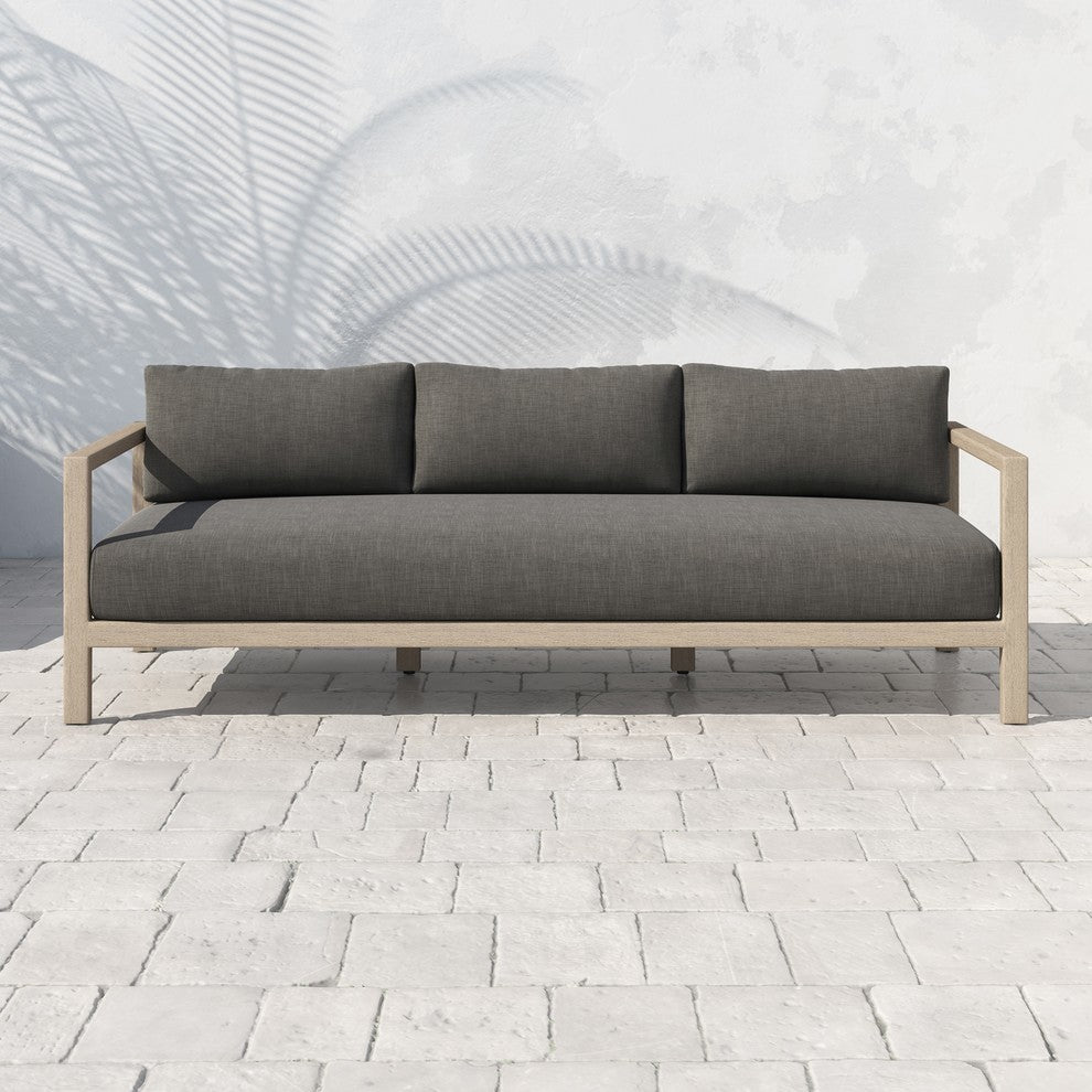 Sonoma Outdoor Sofa-88"-Brown/Charcoal
