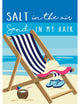 Double Applique Shaped Beach Chair Flag