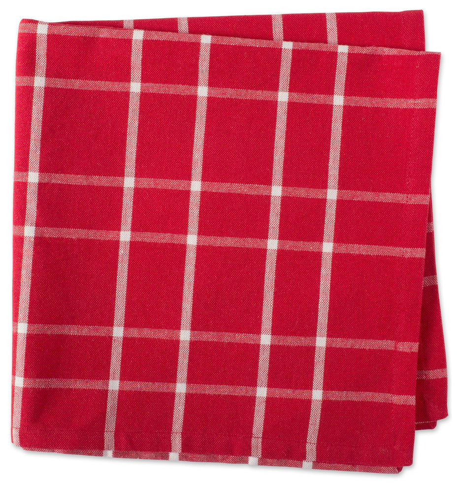 DII Holly Berry Plaid Napkin, Set of 6