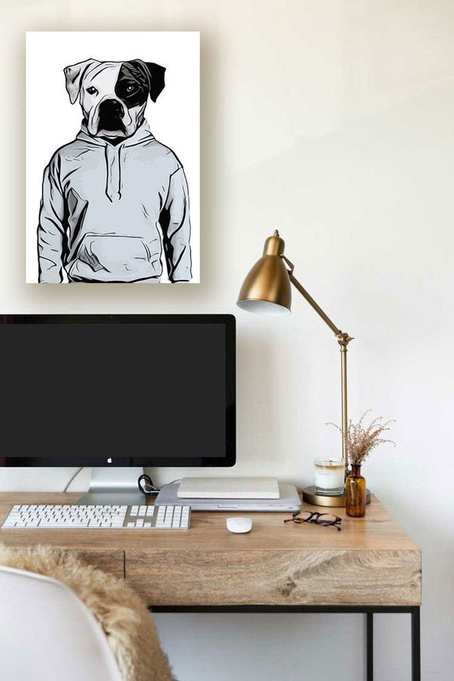 Cortesi Home "Cool Dog" by Nicklas Gustafsson, Giclee Canvas Wall Art, 26"x40"