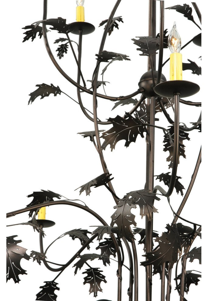 72 Wide Oak Leaf 15 Light Chandelier