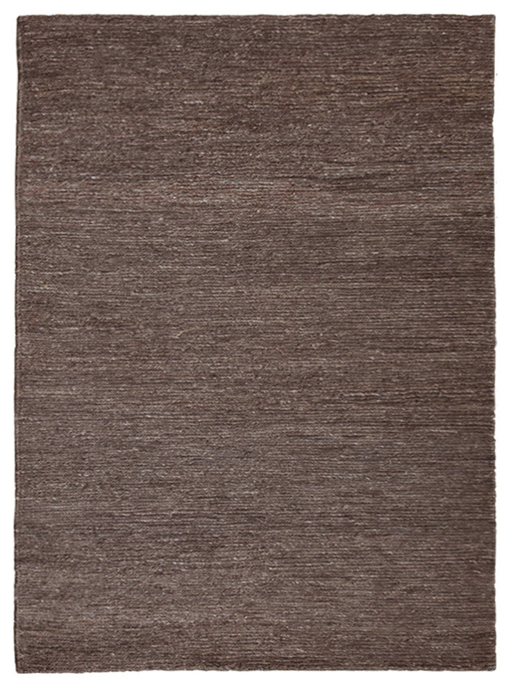 Hand Knotted Sumak Jute Eco-friendly Area Rug Solid Light Brown, [Rectangle] 5'x8'