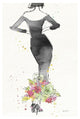 "Floral Fashion I v2" Digital Paper Print by Anne Tavoletti, 14"x20"