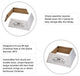 Washed White Wooden Trapezoid Farm Fresh Christmas Trees Tree Collar, 26"L