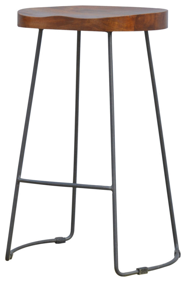 Industrial Chunky Bar Stool