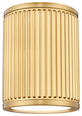 Z-Lite 1013F6-LED Stari 7"W Flush Mount Ceiling Fixture - Modern Gold