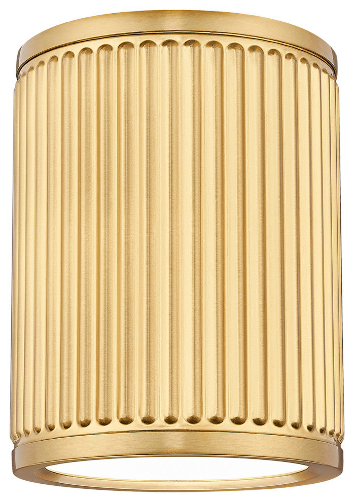 Z-Lite 1013F6-LED Stari 7"W Flush Mount Ceiling Fixture - Modern Gold