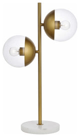 Elegant Lighting LD6155 Eclipse 2 Light 23" Tall Tree Table Lamp - Brass