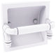 Pipeline Recessed Toilet Paper Holder, Matte White