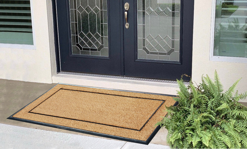 Natural Coir & Rubber Extra Large Doormat 30x60, Picture Frame