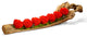 Preserved Roses in Elongated Wood Log
