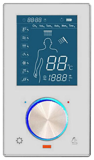 10" Wall Mount digital thermostatic shower Temperature display LED Shower Set