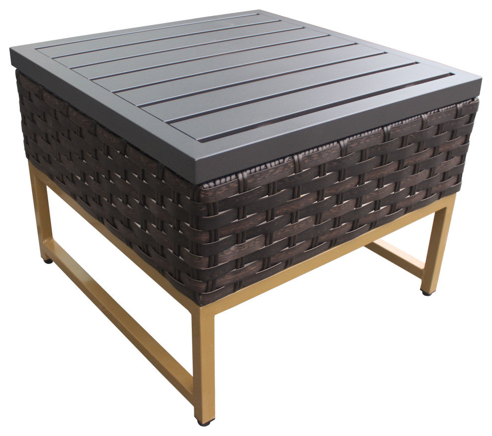 Amalfi 3 Piece Outdoor Wicker Patio Furniture Set 03a Aruba, Terracotta
