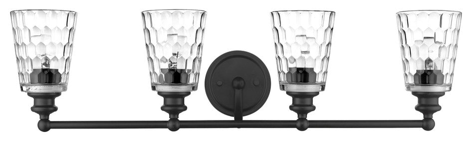Mae 4-Light Matte Black Vanity