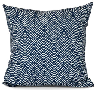 Lifeflor, Geometric Print Pillow, Navy Blue, 18" x 18"