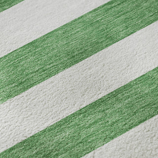 Premium Machine Washable Mayfield AMF528 Green 5' x 7'6" Rug