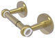 Clearview Two Post Toilet Tissue Holder with Twisted Accents, Satin Brass