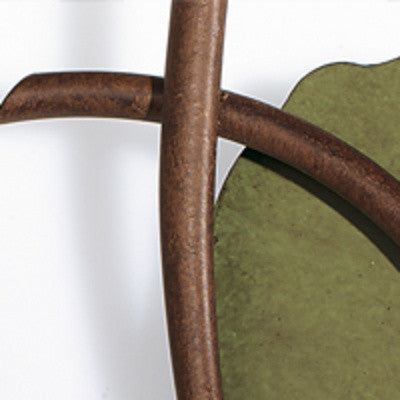 Irina 267 Ceiling Mount, Rust Brown And Green, Champagne Satin