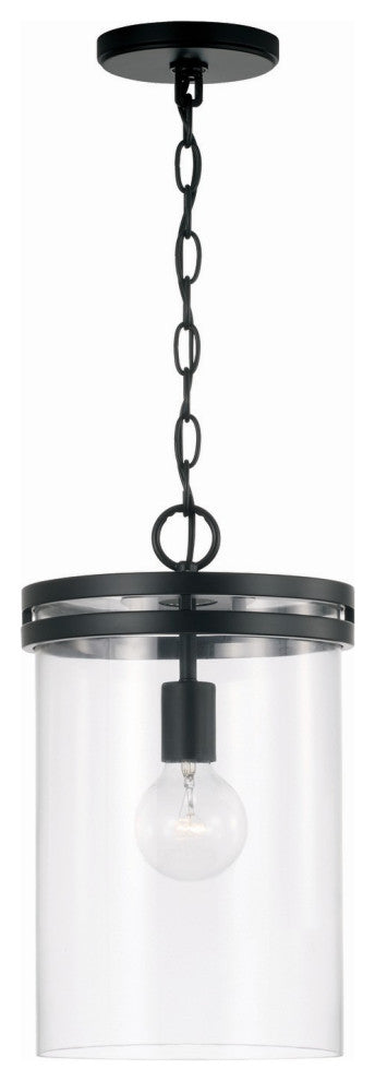 Fuller One Light Pendant, Matte Black