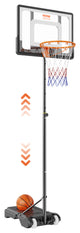 VEVOR 32" Basketball Hoop Adjustable Height Backboard System for Outdoor Indoor