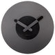In Touch Wall Clock, Round, Wood and Metal, Black, Battery Operated