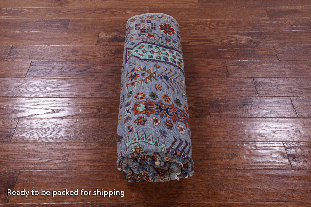 5' 8" X 8' 5" Fine Turkmen Ersari Handmade Wool Rug - Q12471
