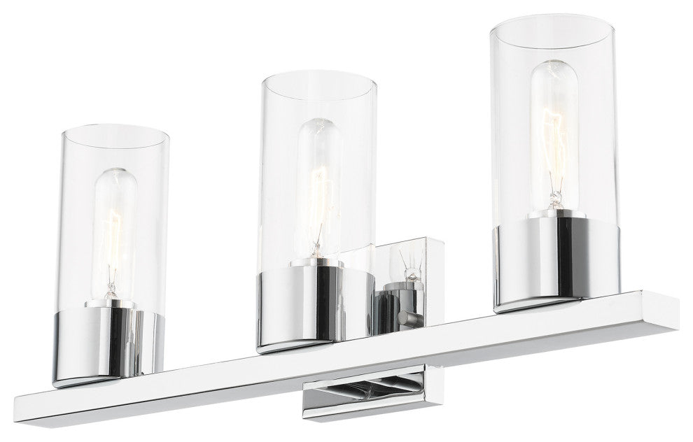 1 Light Polished Nickel Crystal Single Sconce