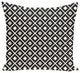 Diamond Mayhem Geometric Print Pillow, Black, 18"x18"