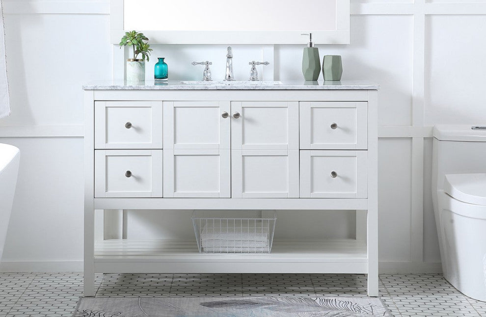 Elegant VF16548WH 48"Single Bathroom Vanity, White