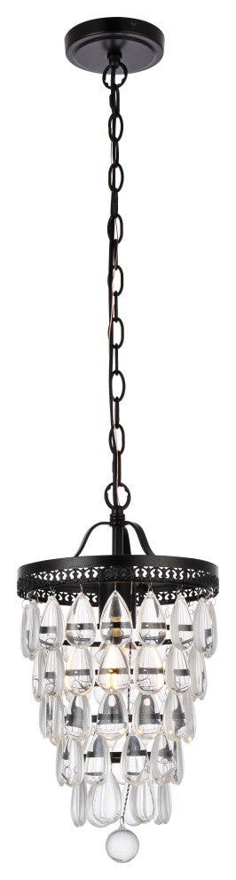 Riley 9" Pendant, Black