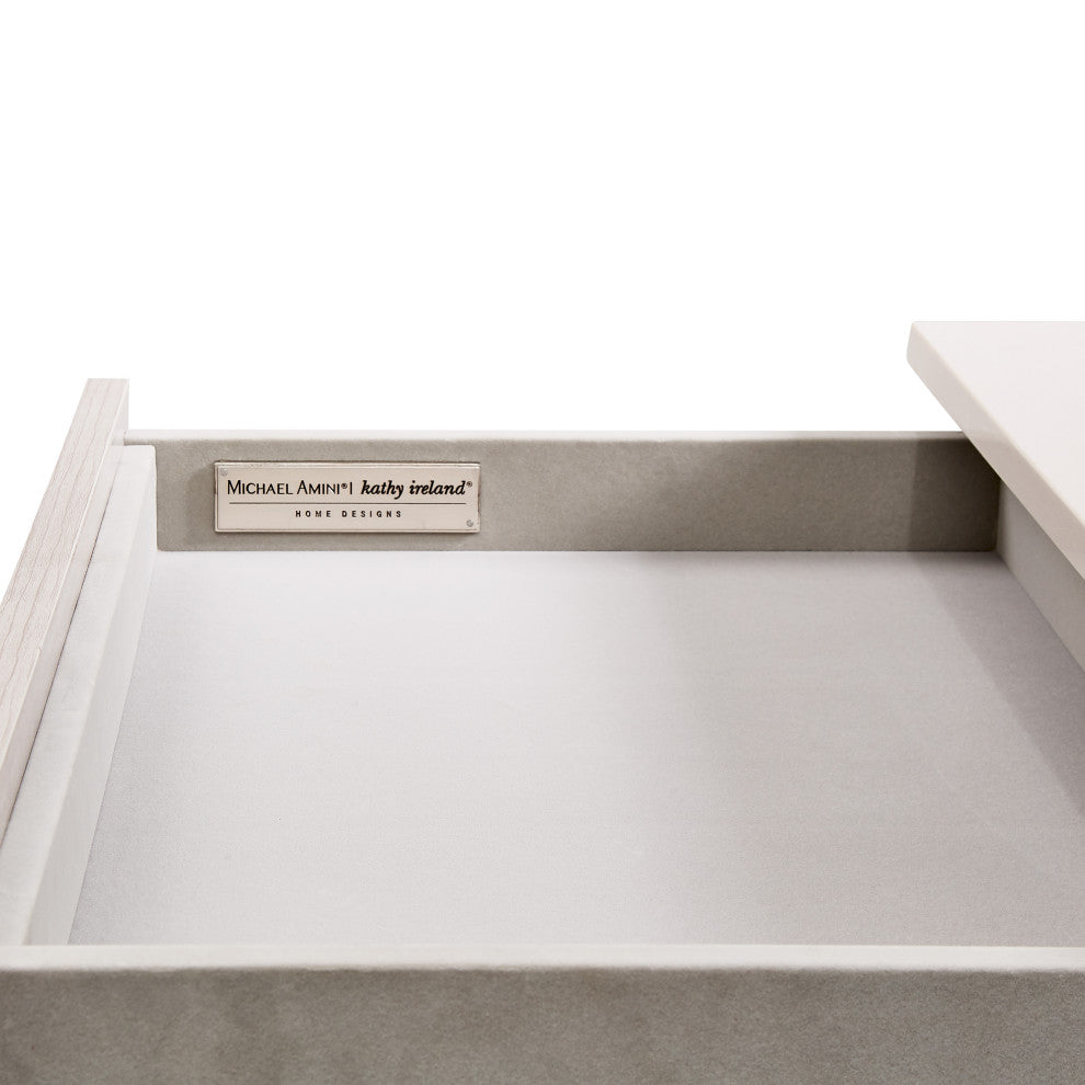 Marin 3-Drawer Nightstand - Greige