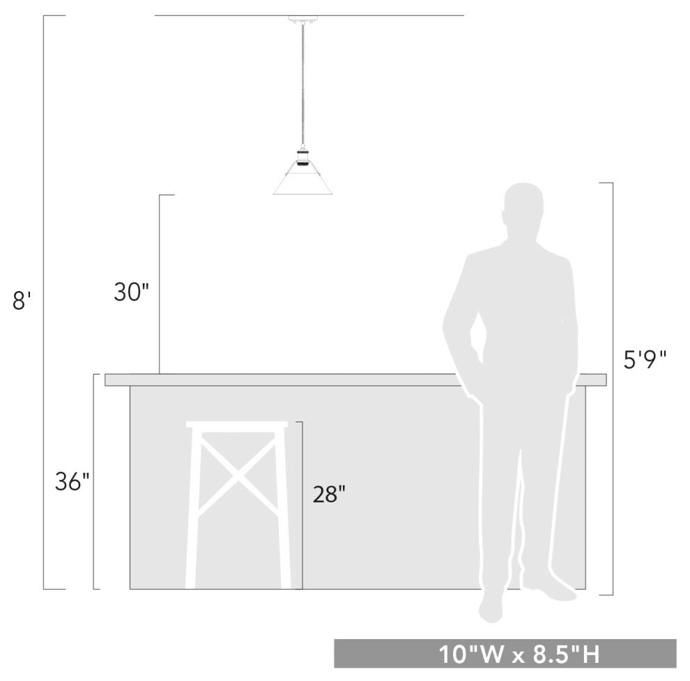 Golden Orwell 1 Light Pendant