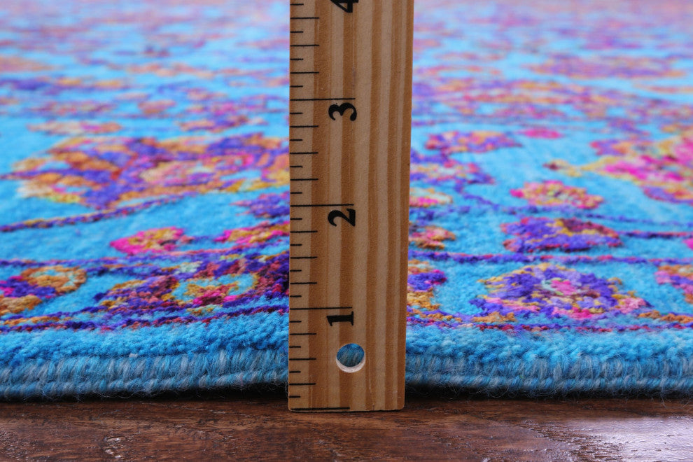 9' 0" X 12' 2" Persian Handmade Wool & Silk Rug - Q13495