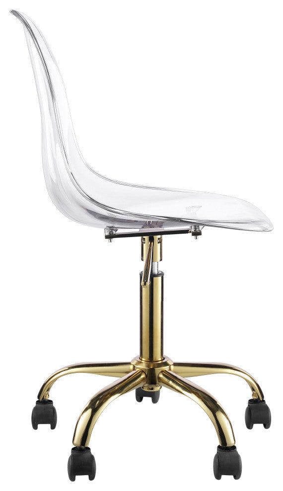 Clarion Office Chair, Gold