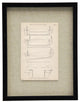 Small Mounted Boat Lowering Gear Plate 4, Black Shadowbox