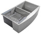 AKDY 33"x22"x9" Apron Farmhouse Stainless Steel Double Bowl Kitchen Sink
