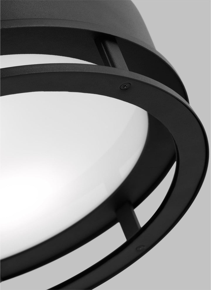 Union LED Outdoor Flush Mount, Black