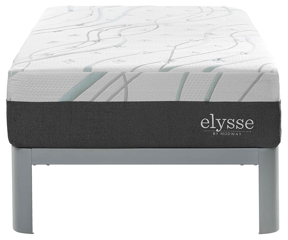 Elysse Twin CertiPUR-US Certified Foam 12" Gel Infused Hybrid Mattress